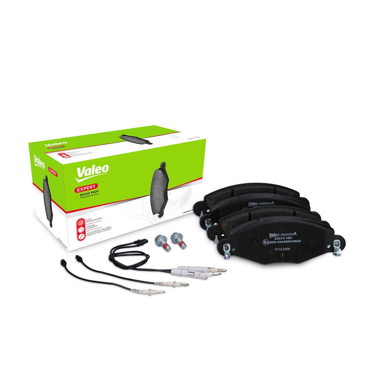 Jeu de 4 plaquettes de frein VALEO ref. 302020A